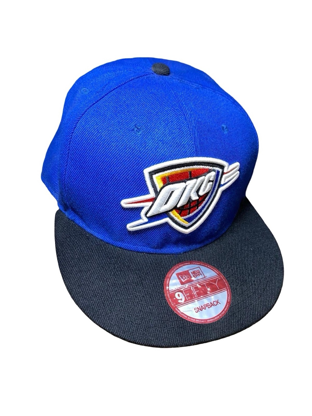 Oklahoma City Thunder NBA Snapback Hat Blue Black Green Bottom OSFM